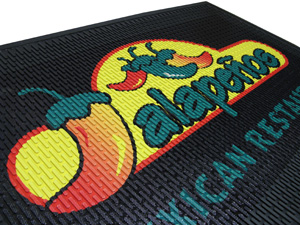 Rubber Scraper Logo Mats